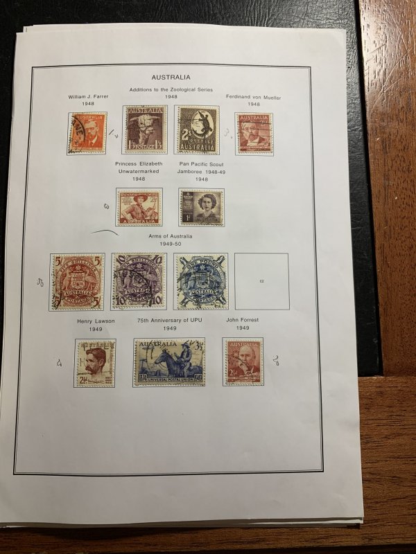 STAMP STATION PERTH Australia #Collection 1937 to1981 Used-375+ Stamps Unchecked