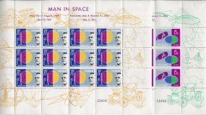 Suriname 1961 Man in Space sheets of 12   MNH