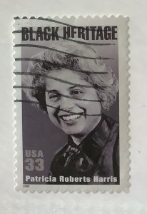 USA 2000 Scott 3371 used - 33c,  Black Heritage, Patricia Roberts Harris