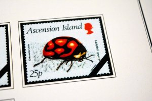 COLOR PRINTED ASCENSION ISLAND 1922-1999 STAMP ALBUM PAGES (104 illustr. pages)