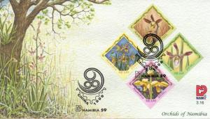 Namibia - 1999 China '99 Orchids FDC