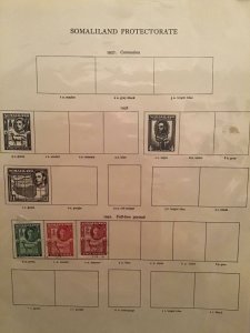 Somaliland Protectorate 1942 to 1950’s stamp pages R23371