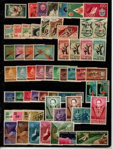 Togo - small collection of Mint NH sets (Catalog Value $84.45)