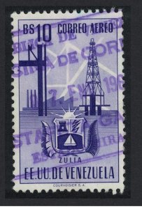 SALE Venezuela Arms issue State of Zulia 10Bs KEY VALUE 1951 Canc SC#C355 SG#969