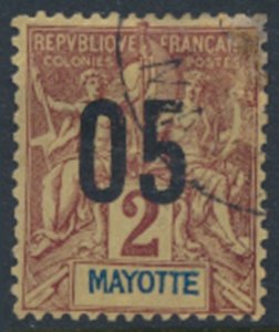 Mayotte  French Colony   SC# 22 Used  see details / scans