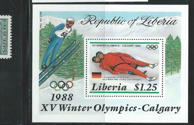 Liberia #1054 1988 Olympics Souvenir Sheet (MNH) CV $2.50