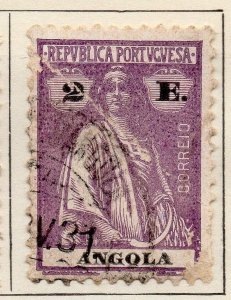 Angola 1922 Early Issue Fine Used 2E. 033125