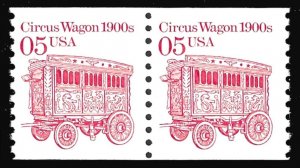 Scott 2452  5¢ Circus Wagon Pair - MNH