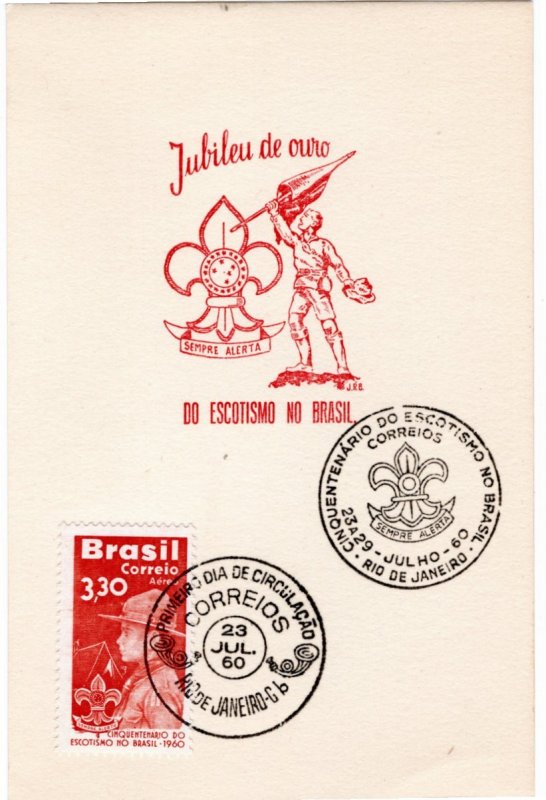 Brazil 1960 Sc C101 FD Maximum card 2