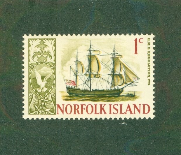 NORFOLK ISLAND 100 MH BIN $0.50