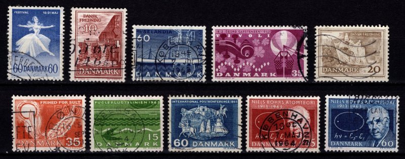 Denmark 1962-63 Commemoratives, Complete Sets [Used]