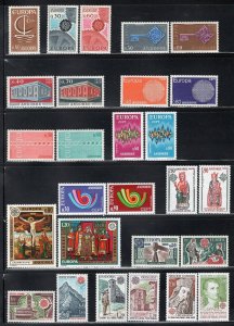 Andorra(French) 1966-80 Europa Almost Complete MNH CV$245