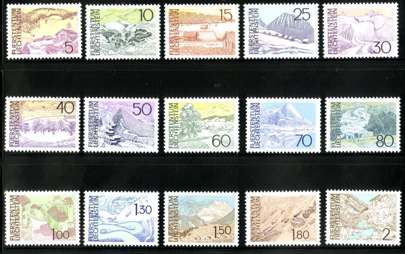 LIECHTENSTEIN  513-27 MNH SCV $10.05 BIN $5.75