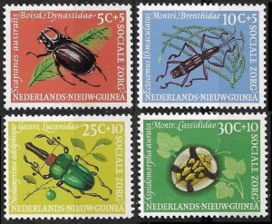 Netherlands New Guinea #B27-B30  Insects  1961  MNH