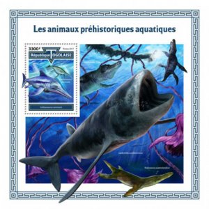 Togo - 2017 Prehistoric Water Animals - Stamp Souvenir Sheet TG17615b