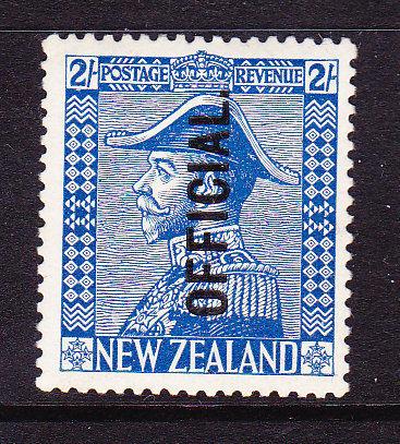 NEW ZEALAND 1926 2/- BLUE OFFICIAL ADMIRAL KGV MVLH