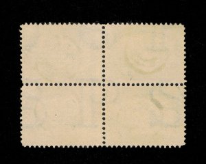 GENUINE SCOTT #297 VF-XF POSTALLY USED 5¢ PAN-AM EXPO VERY SOUND BLOCK OF 4