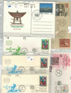 U.N. UNITED NATIONS STATIONERY COLLECTION SET OF 75 FDCs Few Better $90 retail