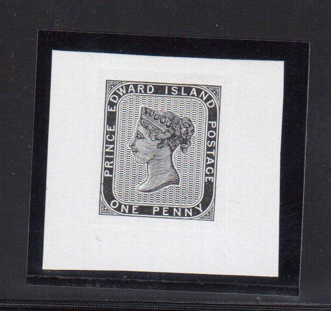 Prince Edward Island #4 DP Extra Fine Die Proof On Thick White Wove Paper wCert.