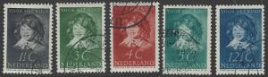 Netherlands #B98-B102 Used Full Set of 5 Semi-postals