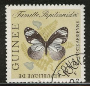 Guinea Scott C47 used CTO 1963 Butterfly stamp CV$0.30