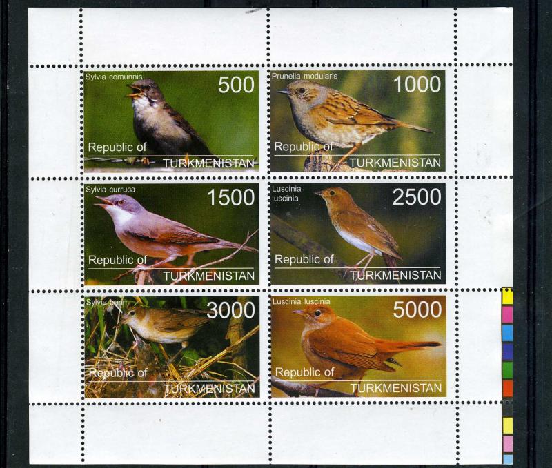 Turkmenistan 1998 Birds Sheet Perforated mnf.vf