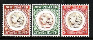 New Zealand-Sc#B46-8- id8-unused NH semi-postal set-1955-
