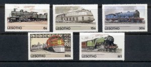 Lesotho 1984 Trains MUH