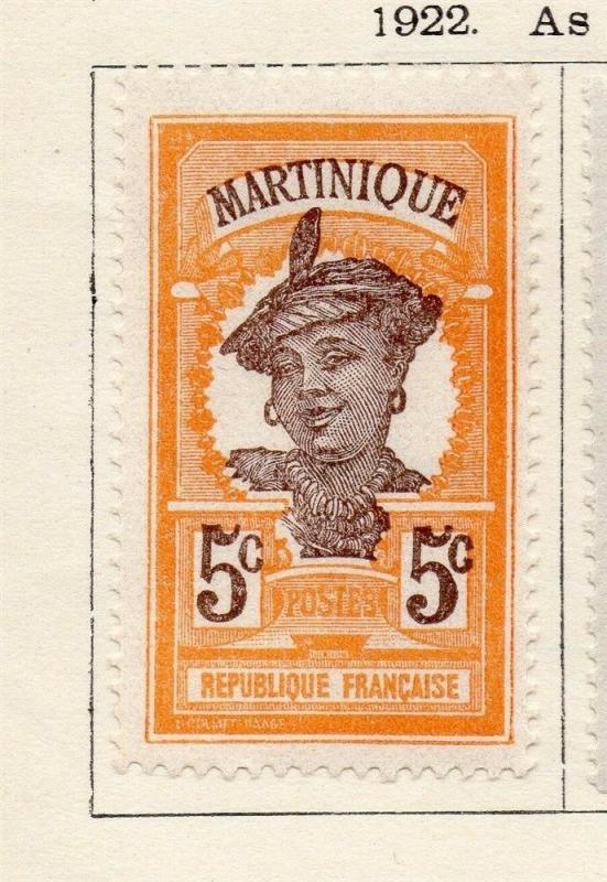 Martinique 1922 Early Issue Fine Mint Hinged 5c. 181689