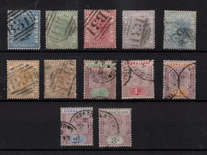 Sierra Leone QV good/fine used collection x 12V WS36649