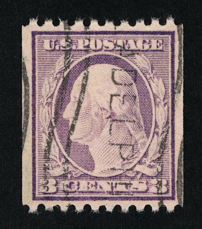 EXCEPTIONAL GENUINE SCOTT #489 USED 1917 COIL SINGLE PSE CERT GRADED VF-XF 85