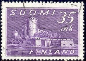 Castle in Savonlinna, Finland stamp SC#280 used