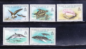 Turks and Caicos Islands 380-384 Set MNH Endangered Species (A)