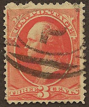 #214 used, 3c. Washington, SCV $67.50