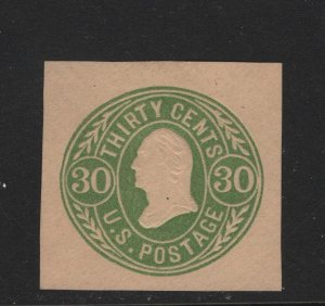 U72 VF unused cut square with nice color cv $ 80 ! see pic !