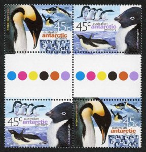 AAT SG130/1 2000 Penguins in U/M gutter Pairs