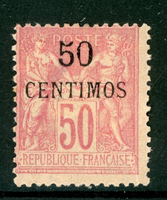 Morocco 1891 French Maroc 50¢/50¢ Scott #6 Mint I438