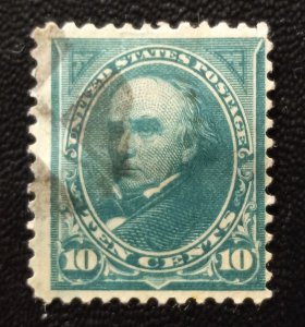 US Scott #258 Used F-VF 10c Green 1894