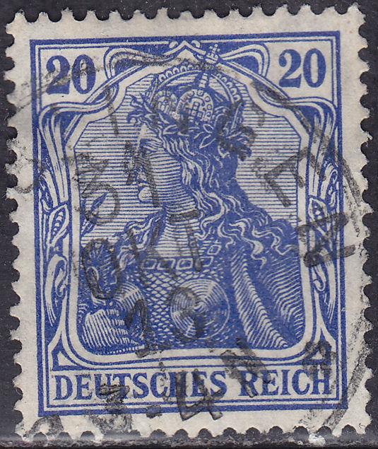 Germany 84 USED 1918 Deutsches Reich 20Pf