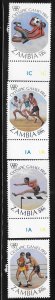 Zambia 1984 Summer Olympics Sc 304-307 MNH A1418