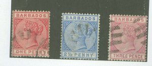 Barbados #61-63  Single (Queen)