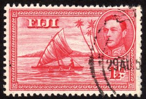 1940 Fiji, 1 1/2p, Used, Sc 132