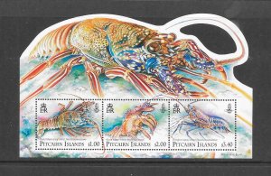 FISH - PITCAIRN ISLAND #755 LOBSTER MNH