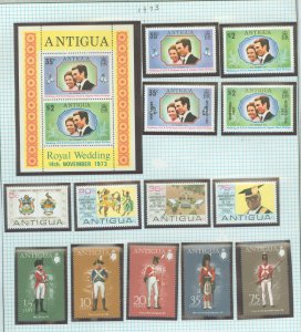 Antigua #321-333  Single (Complete Set)