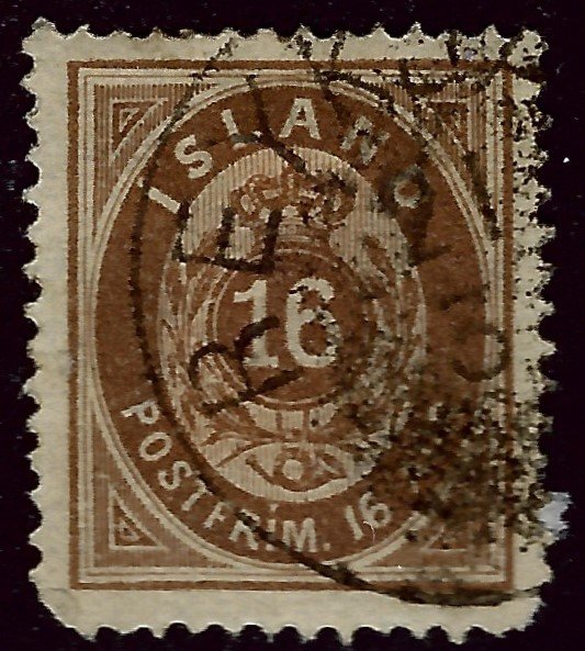 Iceland SC#12 Used F-VF SCV$57.50..Fill a key spot!!