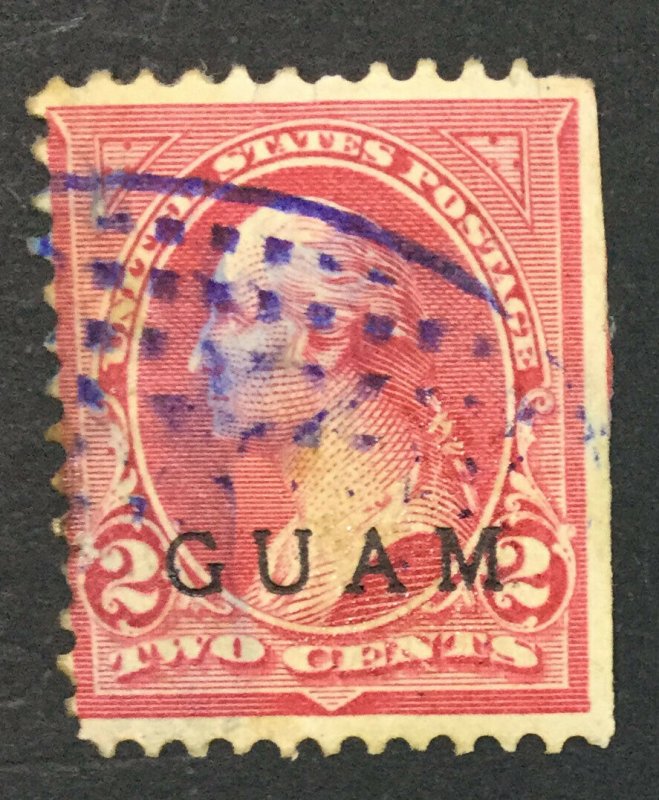 MOMEN: US STAMPS GUAM #2 USED $25 LOT #44826