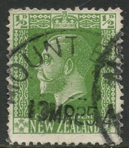 NEW ZEALAND Sc#144 var (SG 519) 1924-25 ½p ‘Jones’ chalky paper Used