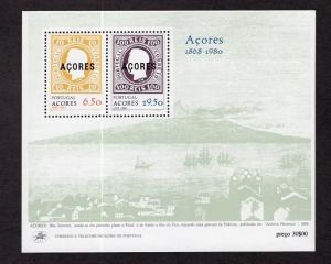 Portugal  Azores   #314-315a  MNH   1980   sheet