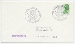 Cover / Postmark France 1983 Billiards - European Championship