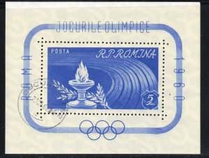 Thematic stamps ROMANIA 1960 OLYMPICS MS2729 used